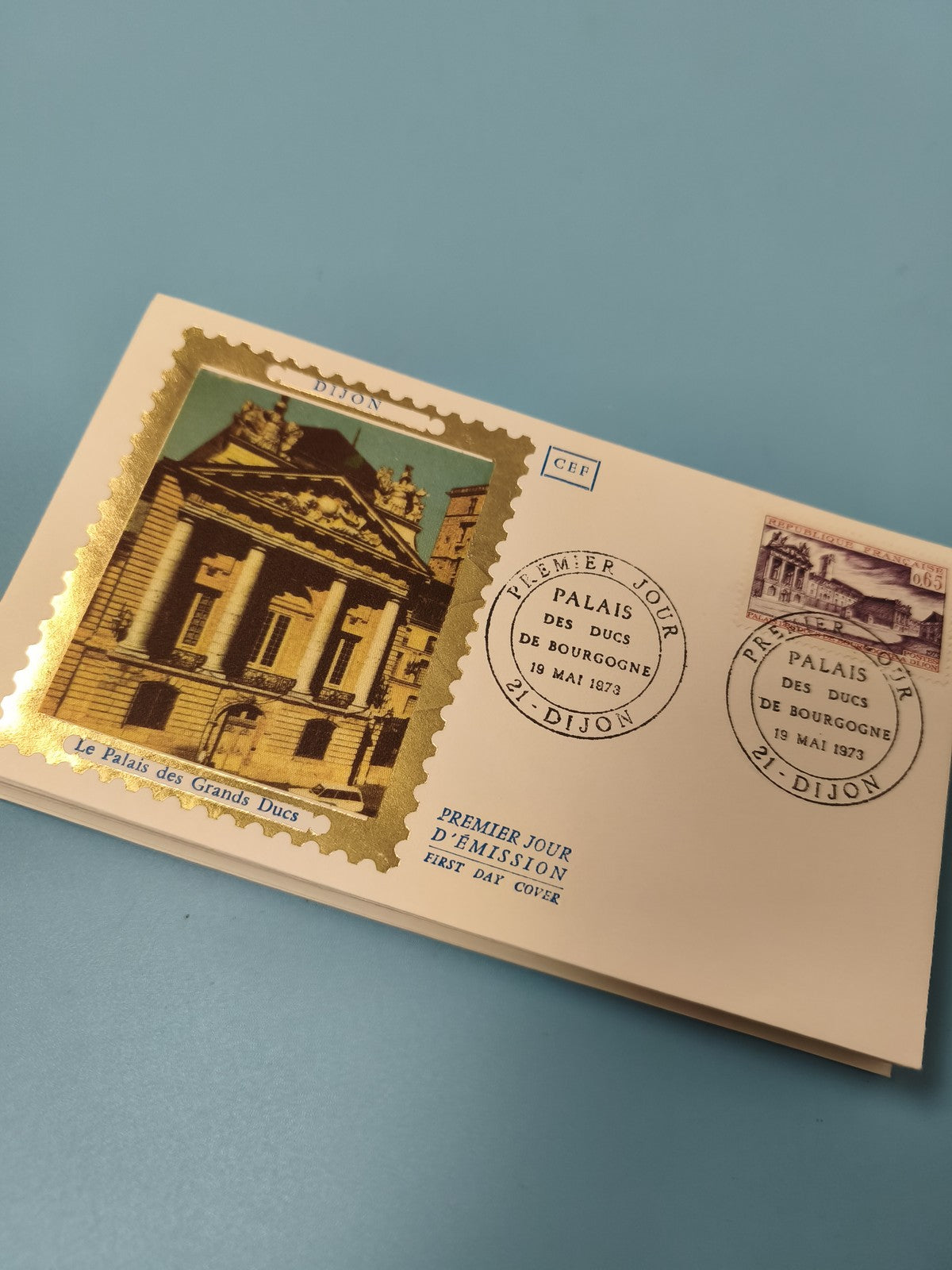 Enveloppe FDC Dijon Palais des Ducs de Bourgogne premier jour d'émission timbrée