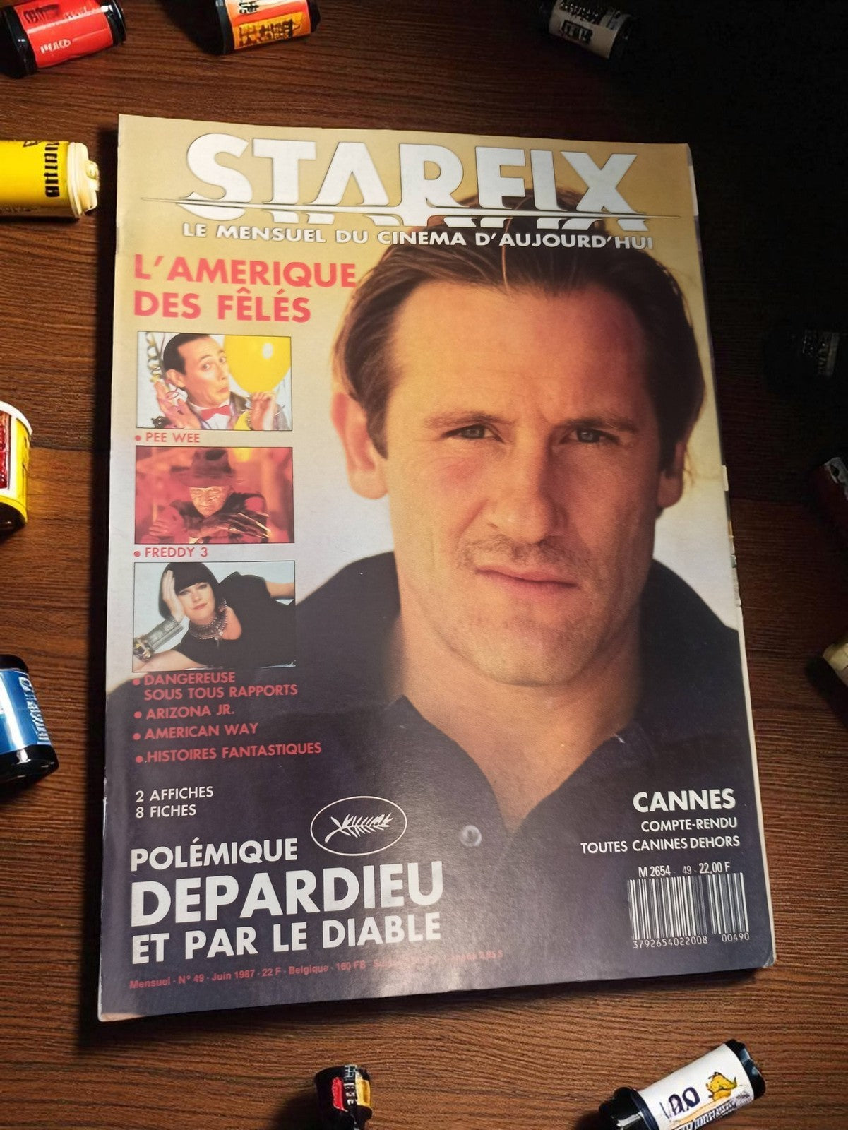 Magazine cinéma STARFIX n°49 juin 1987 vintage Depardieu rétro bon état