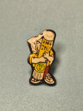 Pin's vintage colle UHU personnage BD, émaillé, objet publicitaire ancien