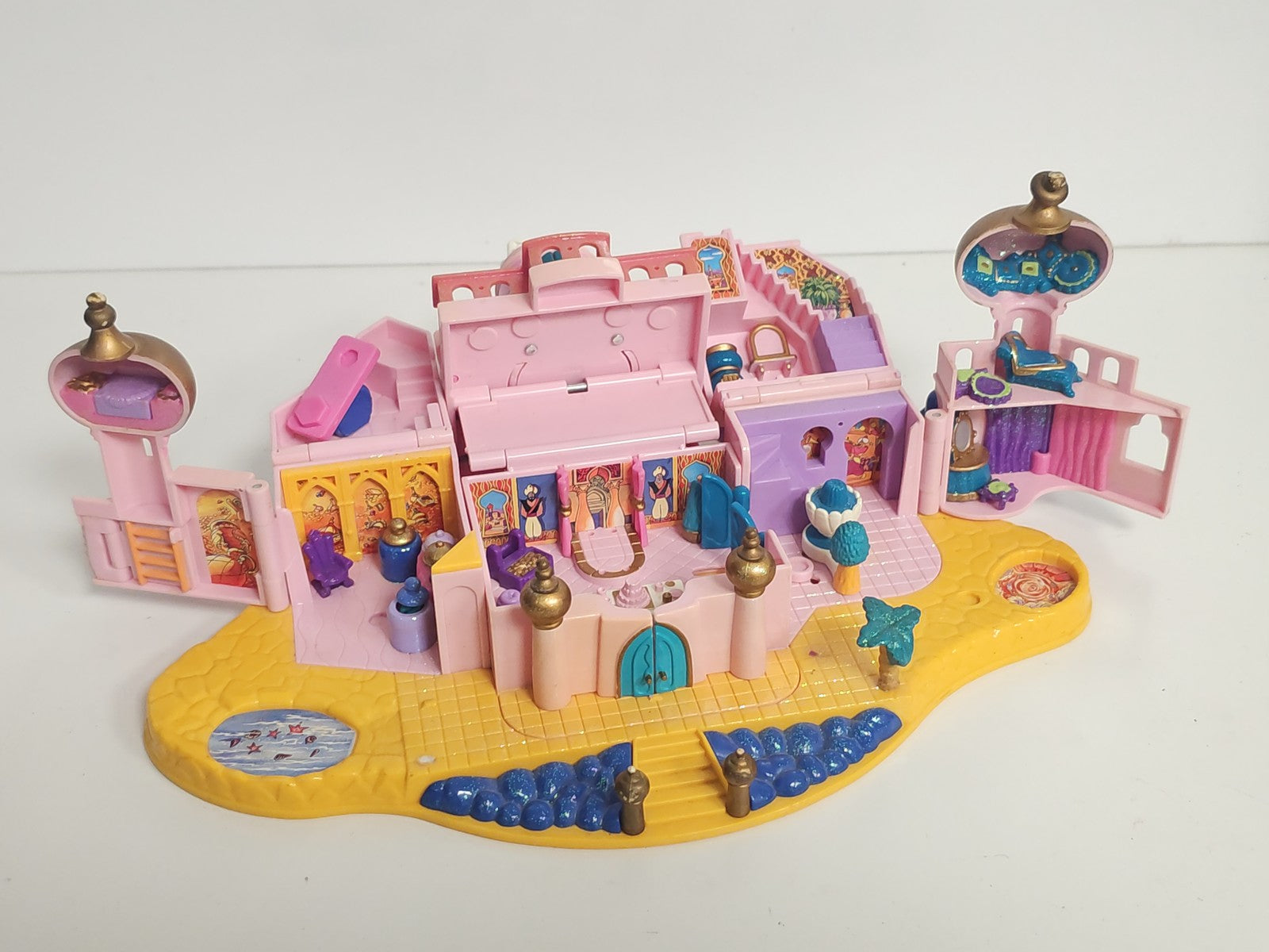 Vintage Polly Pocket Disney Aladdin Royal Palace 1996 Bluebird ancien jeu rare