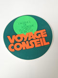 Vintage autocollant ancien publicitaire voyage conseil rétro déco collection