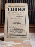 Revue Cahiers du Communisme 1946 Papier Ancien Vintage Propagande PCF