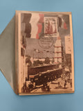 Carte postale Foire de Paris 1954 timbre 15F oblitérée, Cinquantenaire philatéli