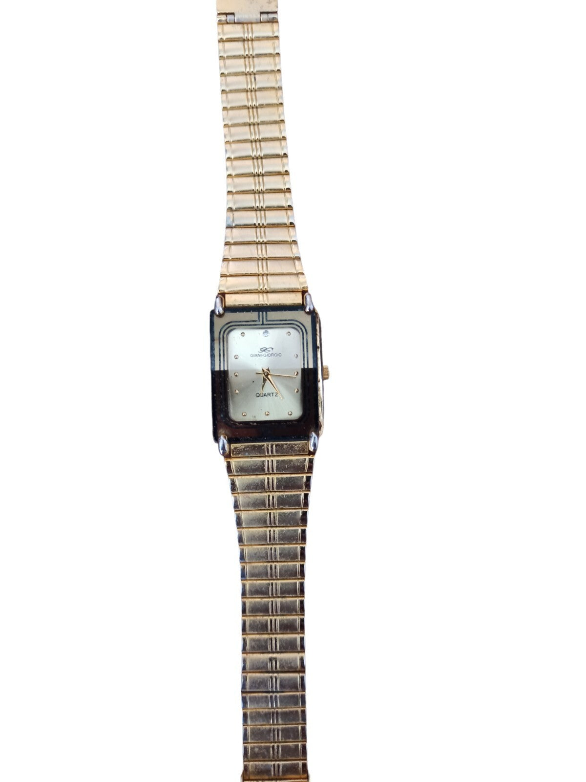 Montre vintage Giani Giorgio quartz dorée cadran rectangulaire classique