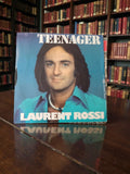 Disque vinyle 45 tours Laurent Rossi Teenager vintage ancien pochette bleue rétr