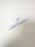 Vintage grand autocollant publicitaire ancien Chasse Pêche Tradition collection
