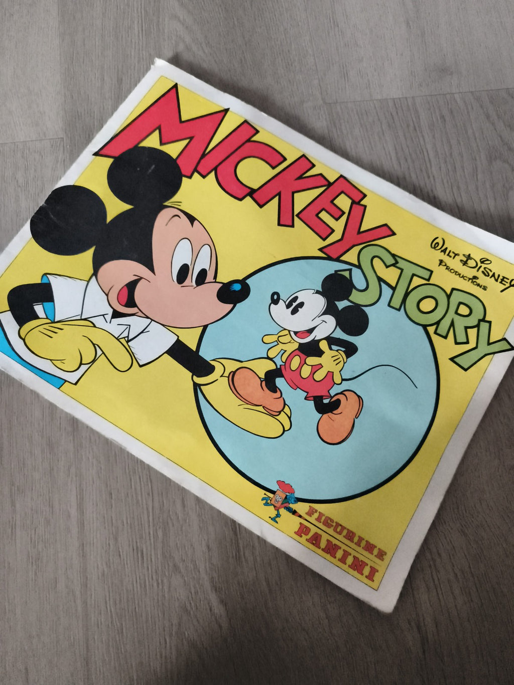Album Panini Mickey Story ancien vintage Walt Disney figurine autocollant