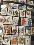 Lot anciens timbres oblitérés Angleterre thématiques illustrés collection vintag