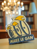 Pin's vintage Allez le GAN cyclisme édition limitée publicitaire années 90