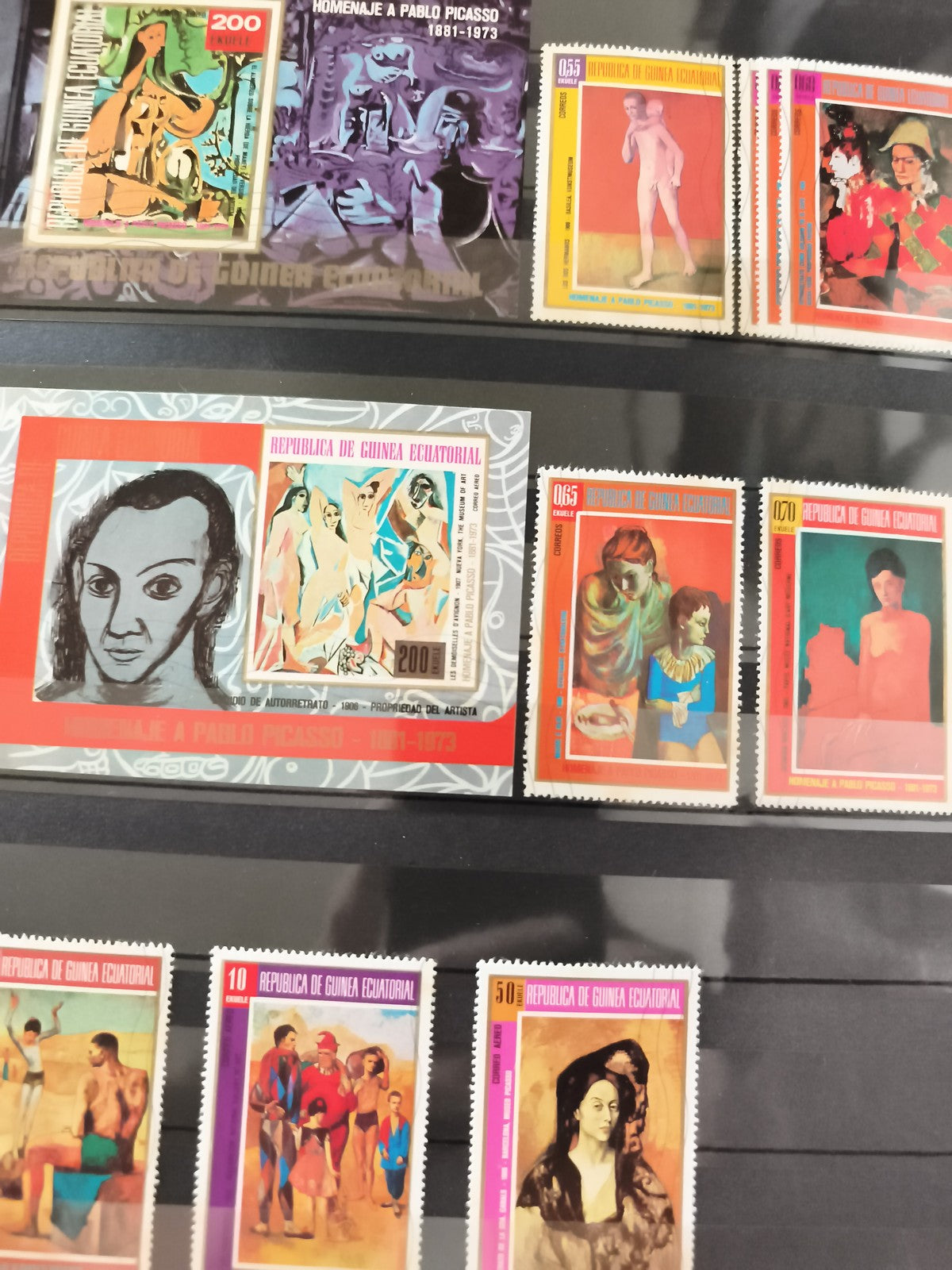 Timbres anciens Picasso Guinée équatoriale – Homenaje Pablo Picasso 1973