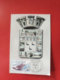 Carte postale philatélie blason ville, timbre hydravion, oblitération 1983