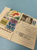 Enveloppe FDC timbres URSS Jeux Olympiques 1983 affranchissement Par Avion