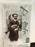 Carte postale ancienne 1er Avril poisson d'avril humour, CPA début XXe