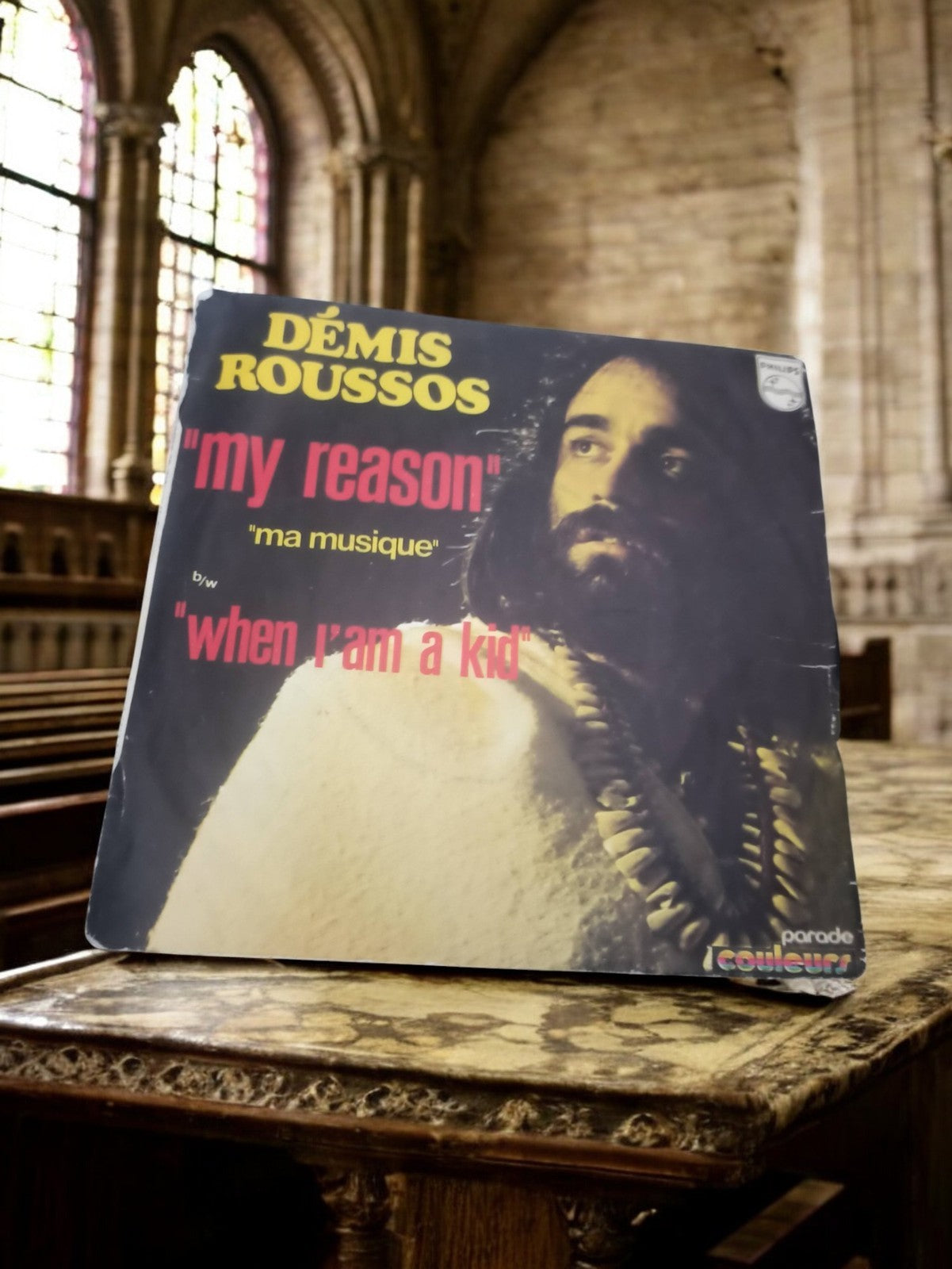 Vinyle 45T Démis Roussos My Reason When I Am A Kid vintage Philips pochette