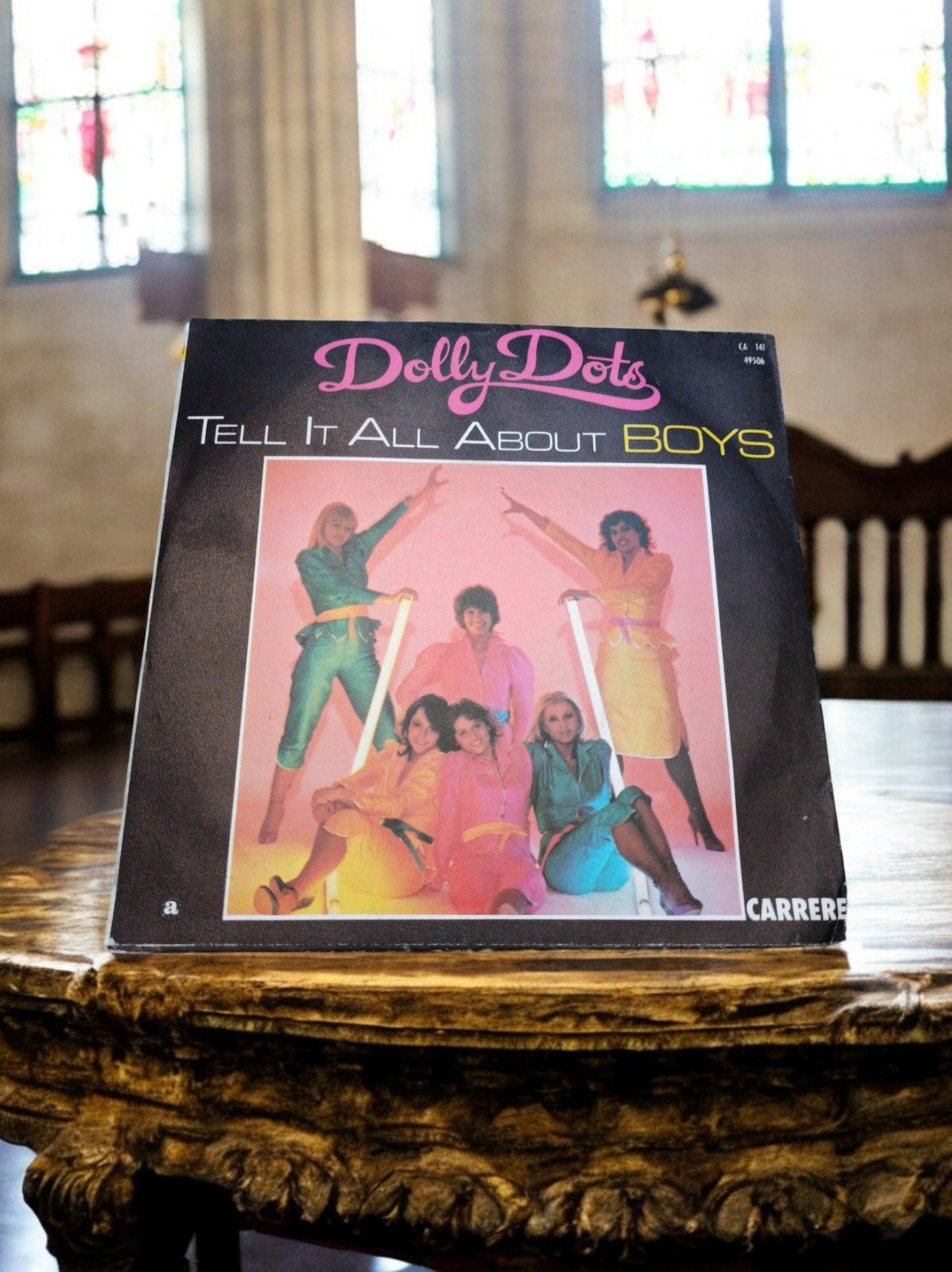 Vinyle 45 tours Dolly Dots Tell It All About Boys vintage années 80 Carrere