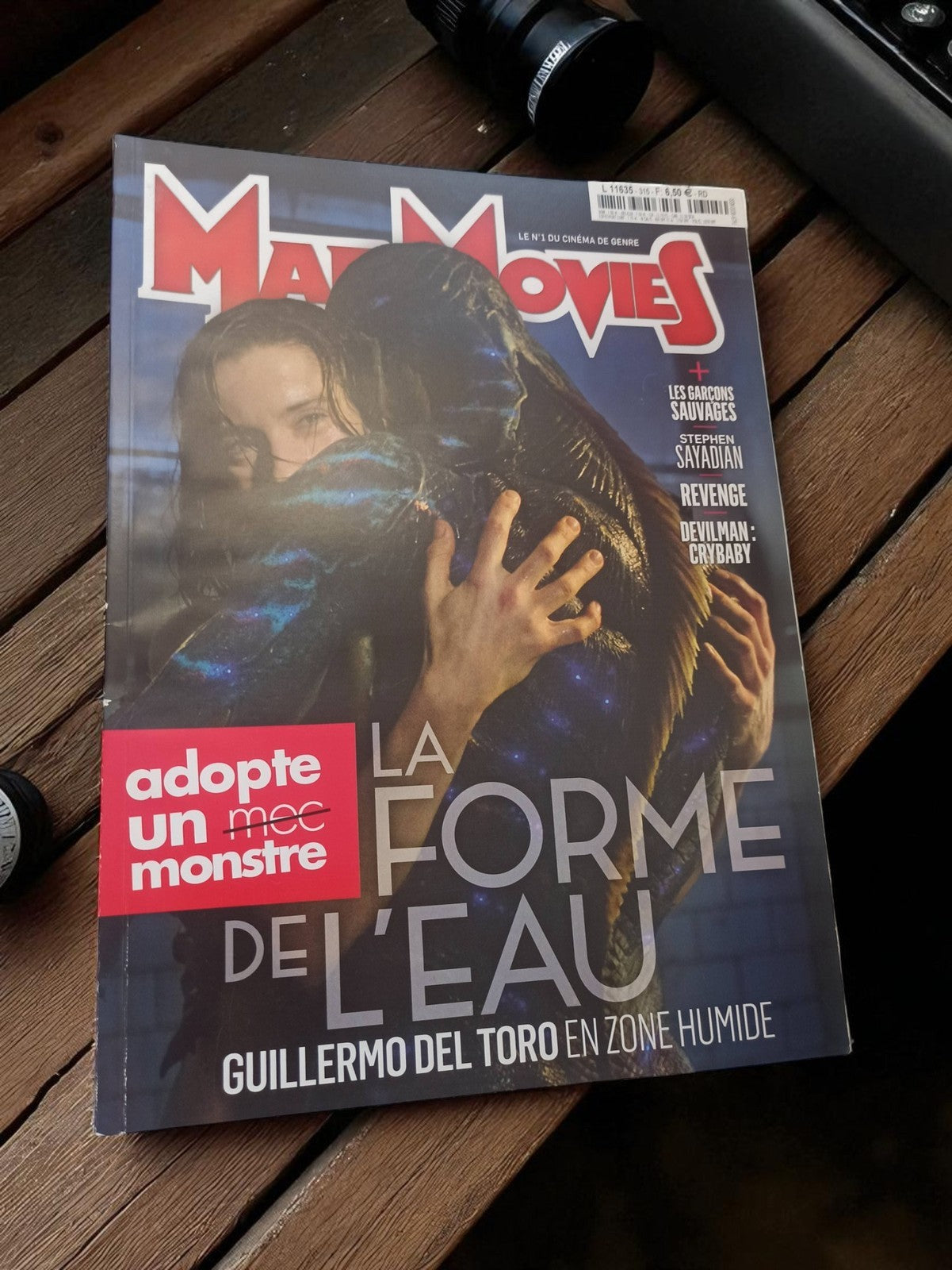 Magazine Mad Movies La Forme de l’Eau Guillermo del Toro vintage cinéma