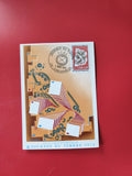 Carte postale philatélie Journée du Timbre 1974 Concarneau oblitérée France