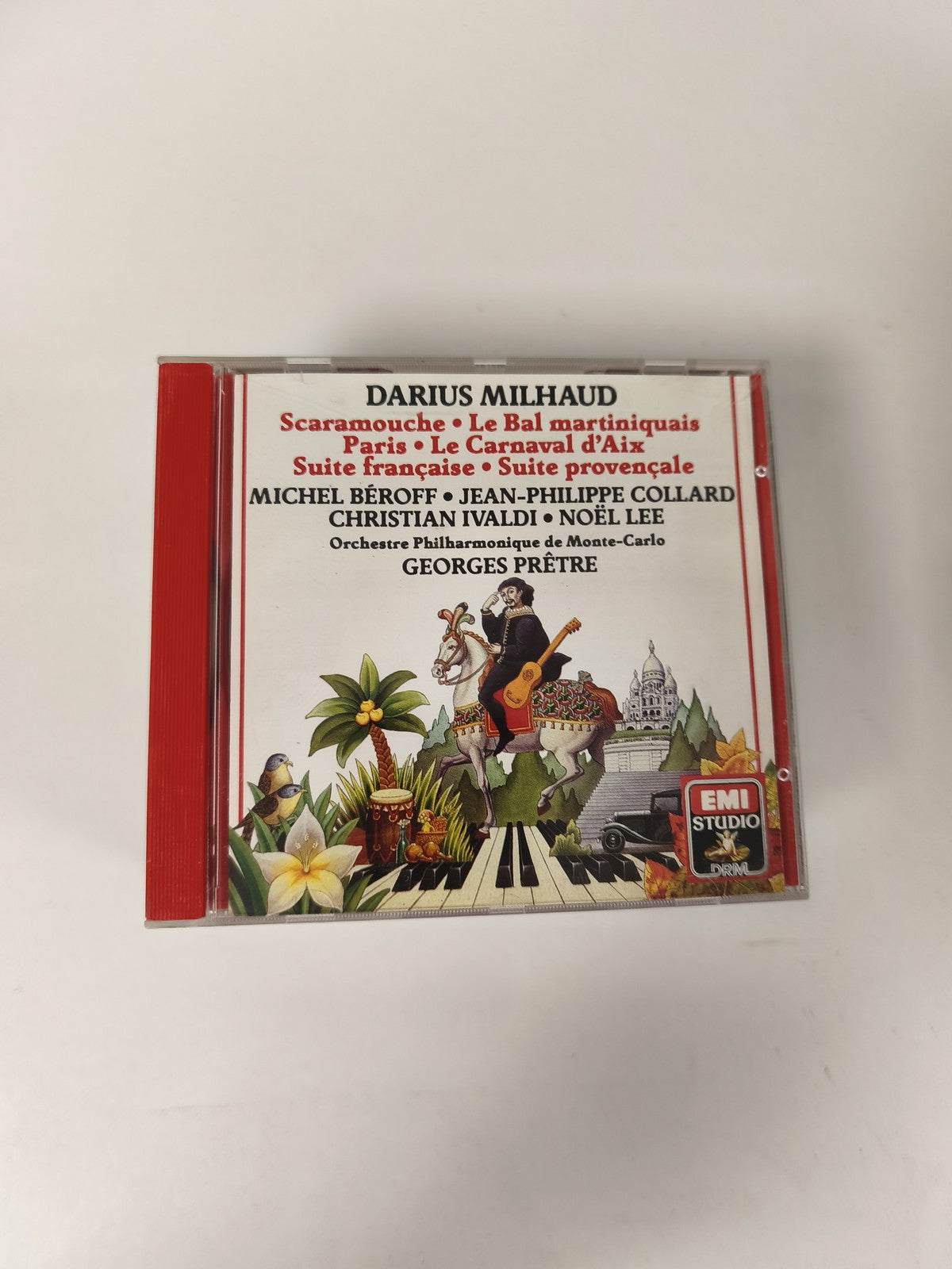 CD Darius Milhaud Scaramouche Paris Suite Française EMI Studio rouge