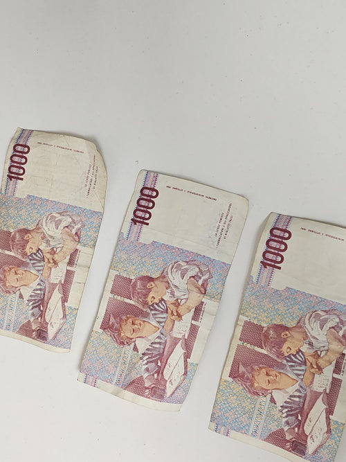 3 billets anciens 1000 lires italiens vintage Banca d?Italia collection rétro