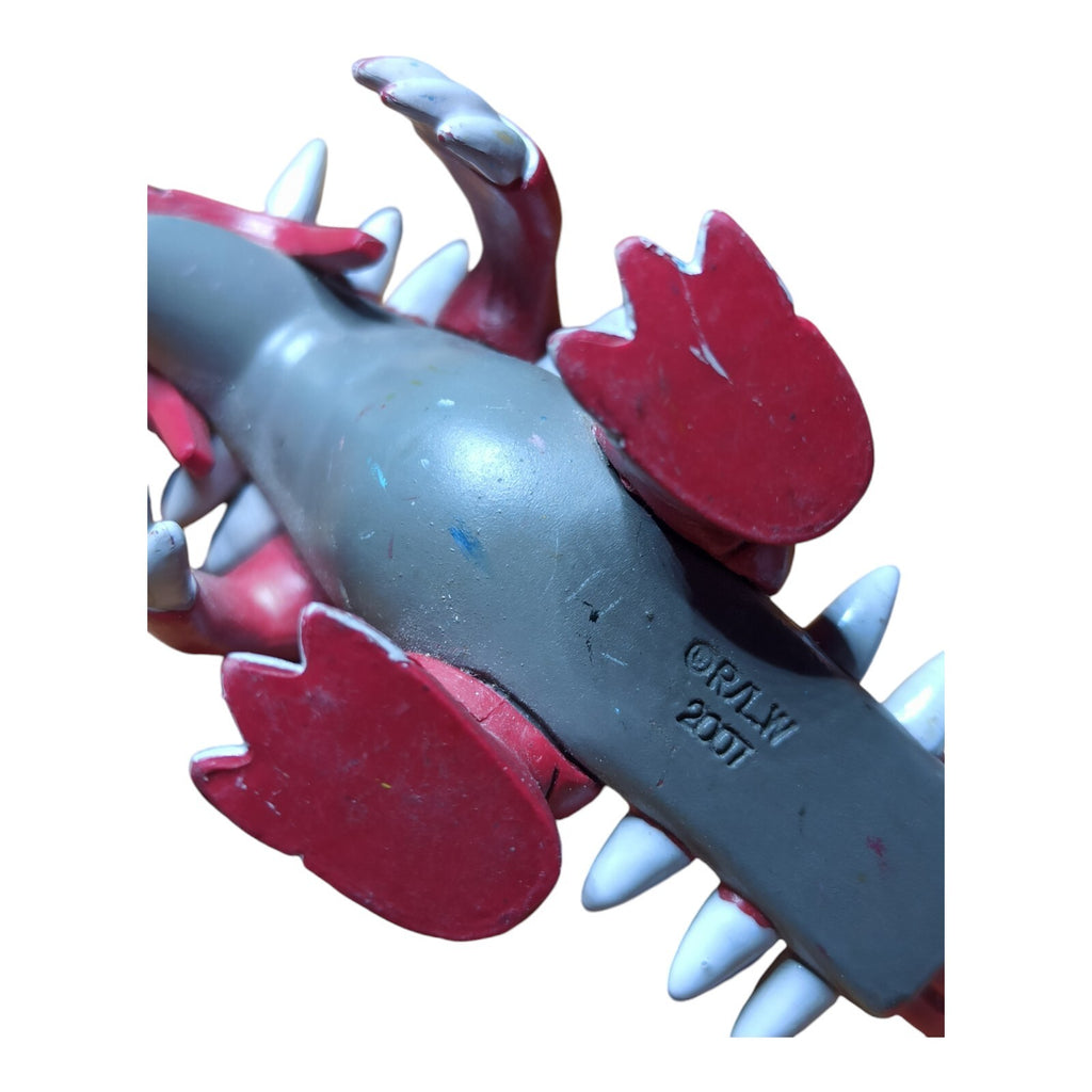 Figurine Pokémon Groudon PVC rouge 2005 2006 monstre articulé