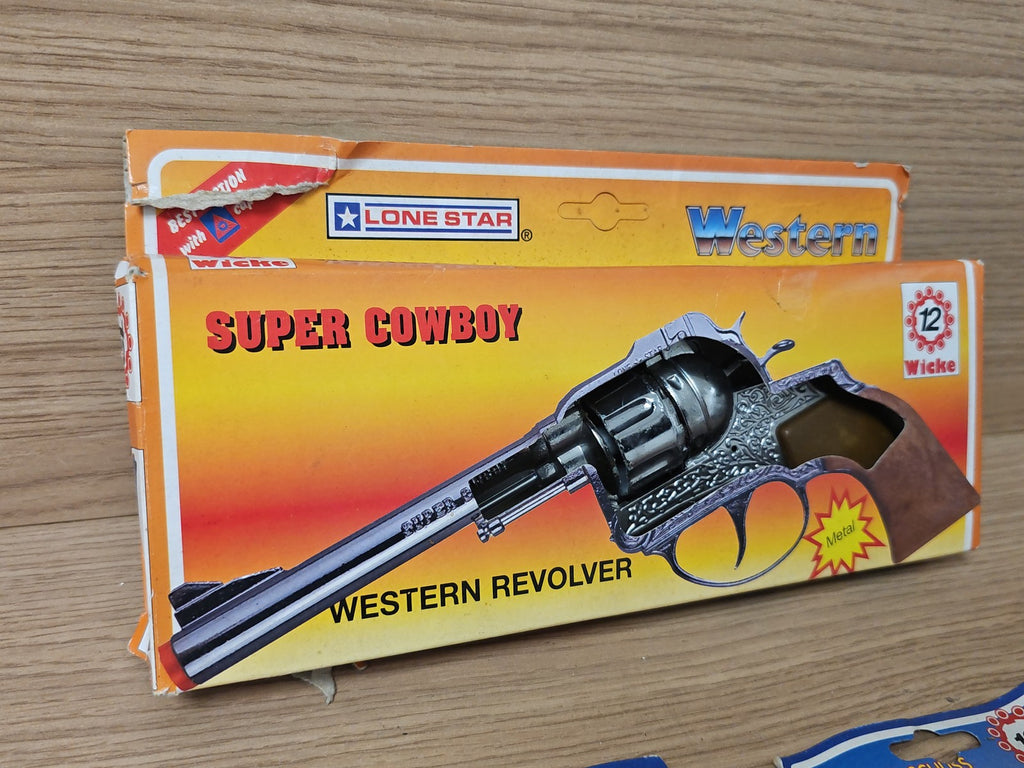 Mini revolver rétro Wicke ancien avec boîte d?origine pour collectionneur