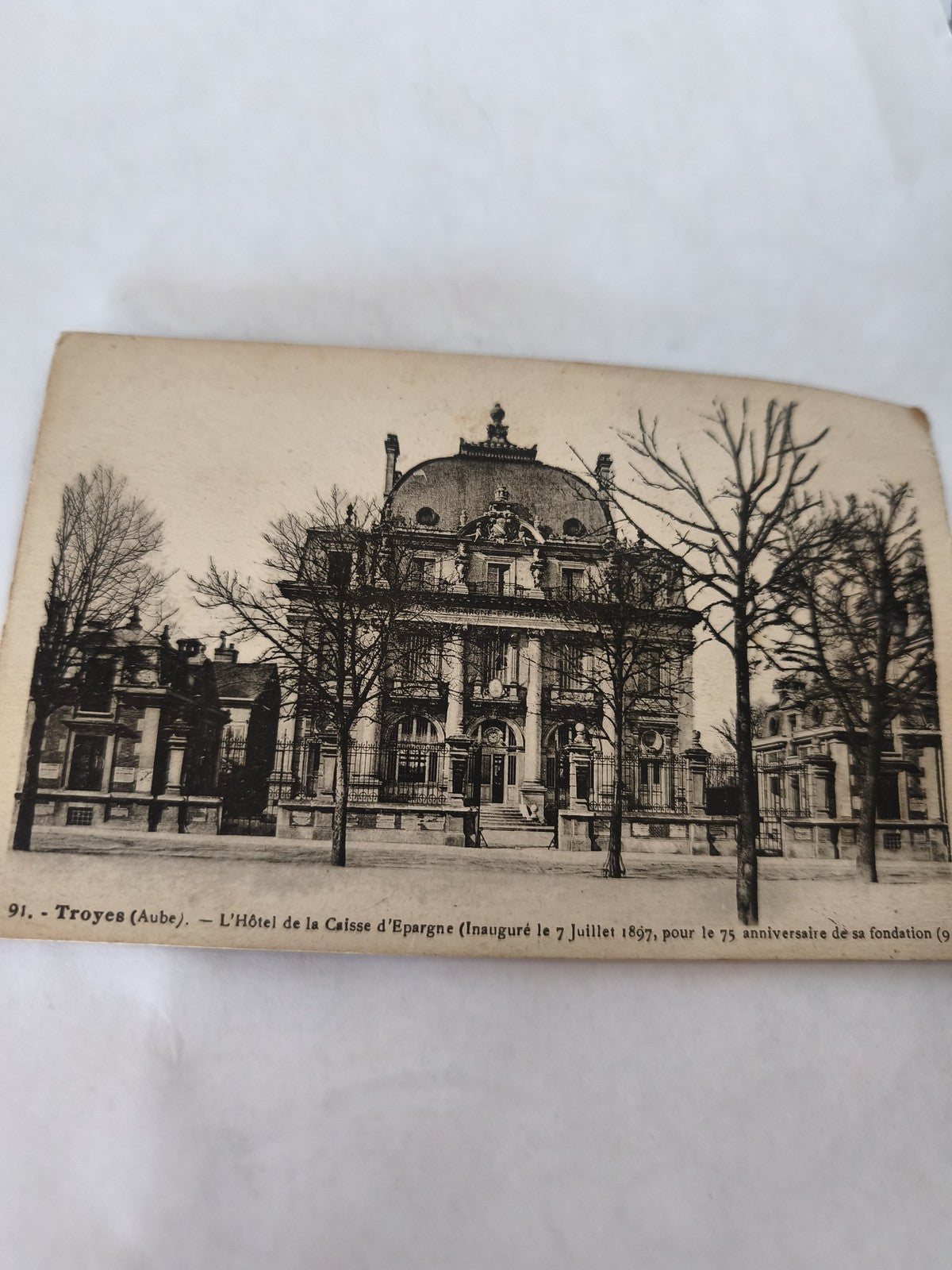 Carte postale ancienne vintage Troyes collection rétro France histoire locale