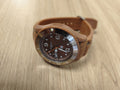 Montre Ice-Watch marron avec bracelet silicone, affichage date, étanche