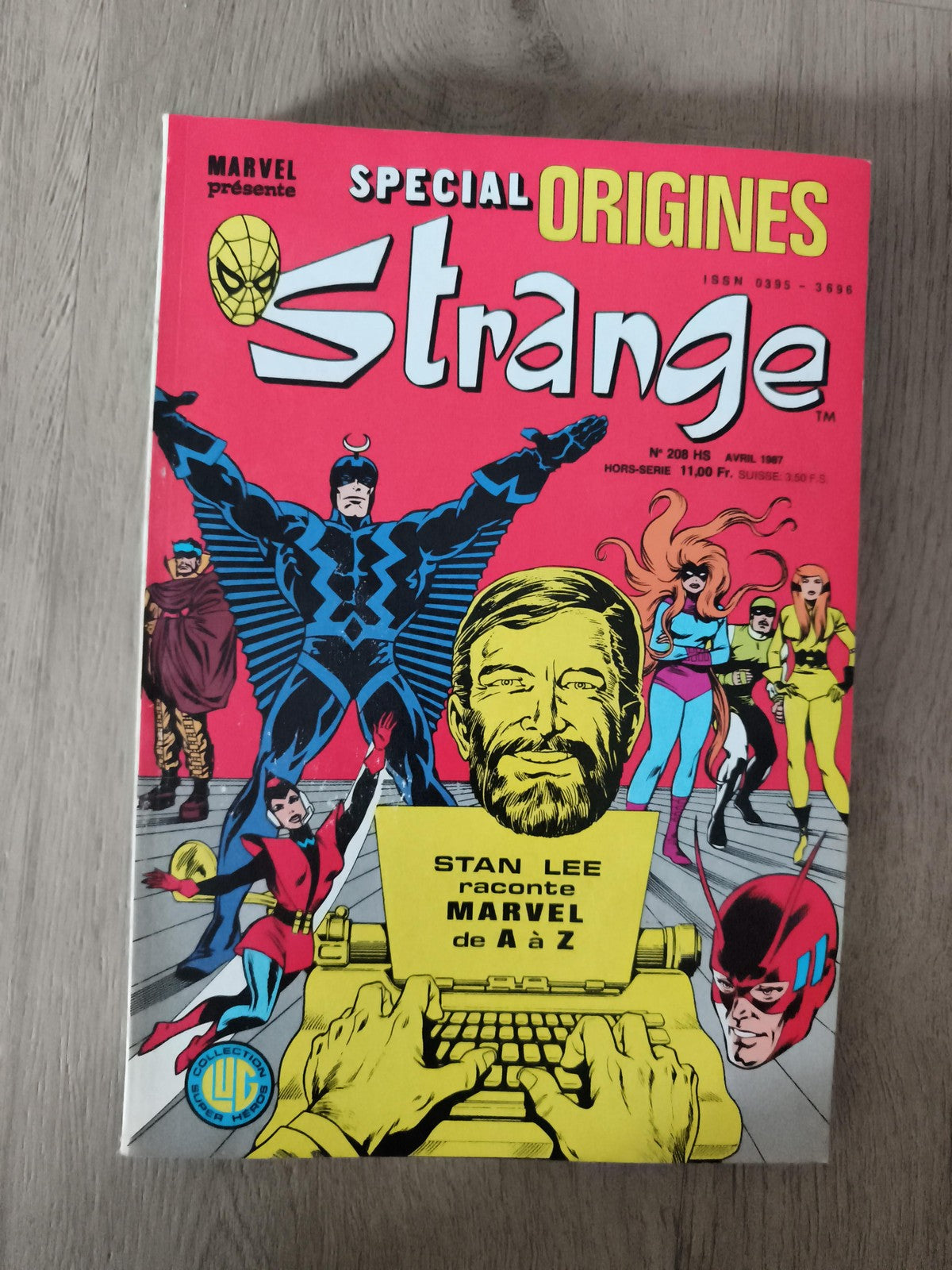 Comic Strange Spécial Origines Marvel n°208 HS 1987 vintage, Stan Lee, Lug