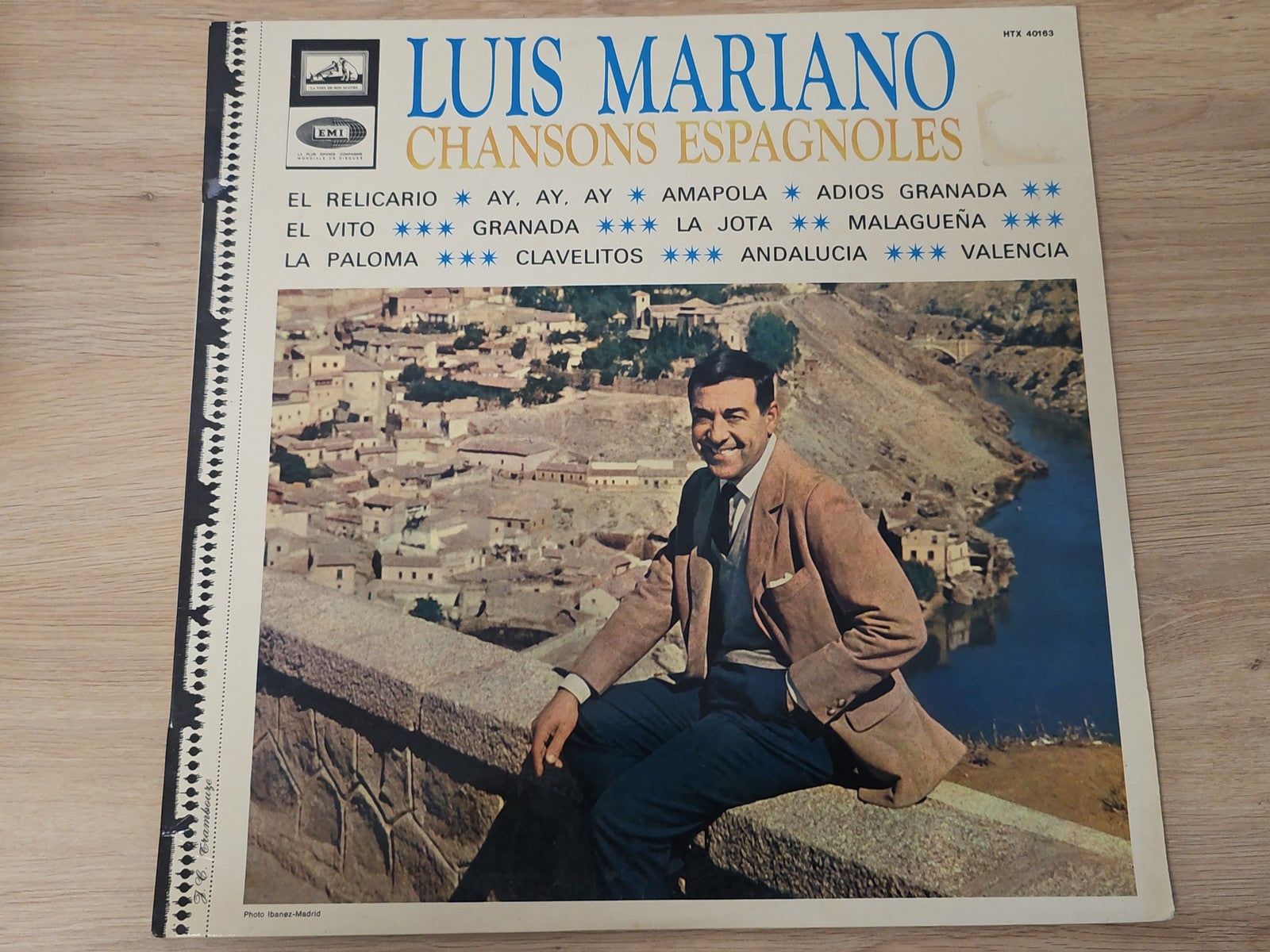 Vinyle 33T ancien Luis Mariano rétro, disque collector chanson française vintage