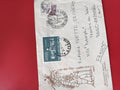 Enveloppe philatélie timbrée Yougoslavie 1961, illustration, oblitérations visib