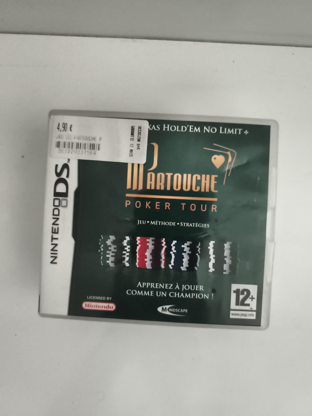 Jeu Nintendo DS Martouche Poker Tour Mindscape Texas Hold'em 12+ FR