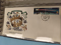 Enveloppe premier jour FDC Chypre 1986 Corona Borealis timbre Halley