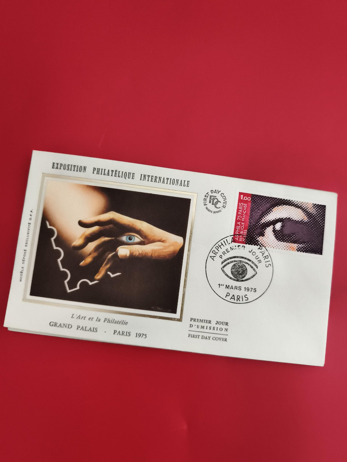 Lettre Premier Jour Exposition Philatélie Grand Palais Paris 1975 (Ref 1)