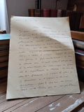 Lettre manuscrite Paris 1918 encre bleue ? Correspondance mémoire guerre