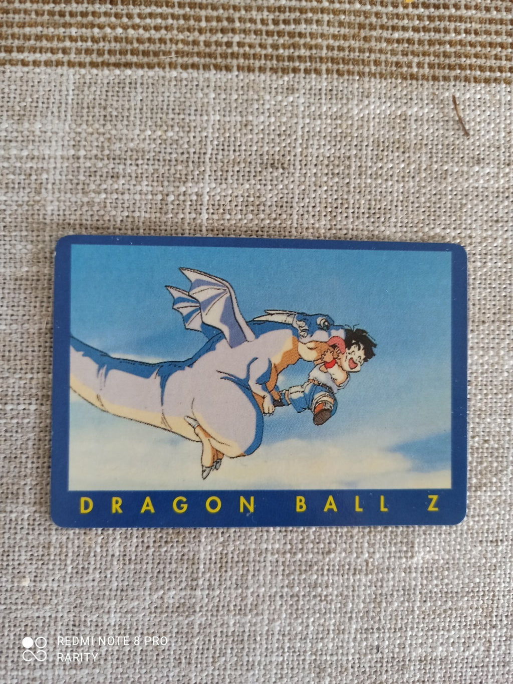 Carte Dragon Ball Z vintage série 62 Goku dragon bleu anime manga rare
