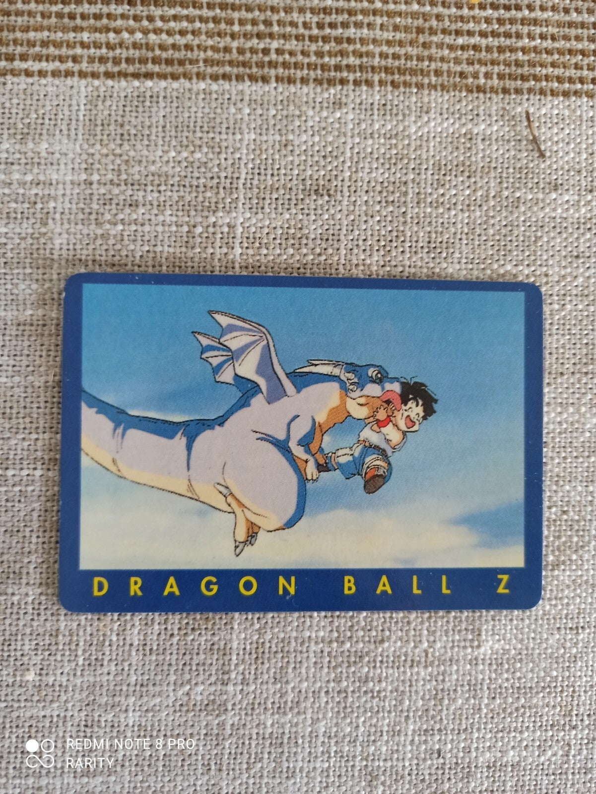 Carte Dragon Ball Z vintage série 62 Goku dragon bleu anime manga rare