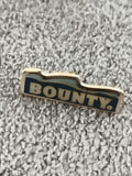 Pin's vintage Bounty bleu doré, badge publicitaire ancien (Ref 9)
