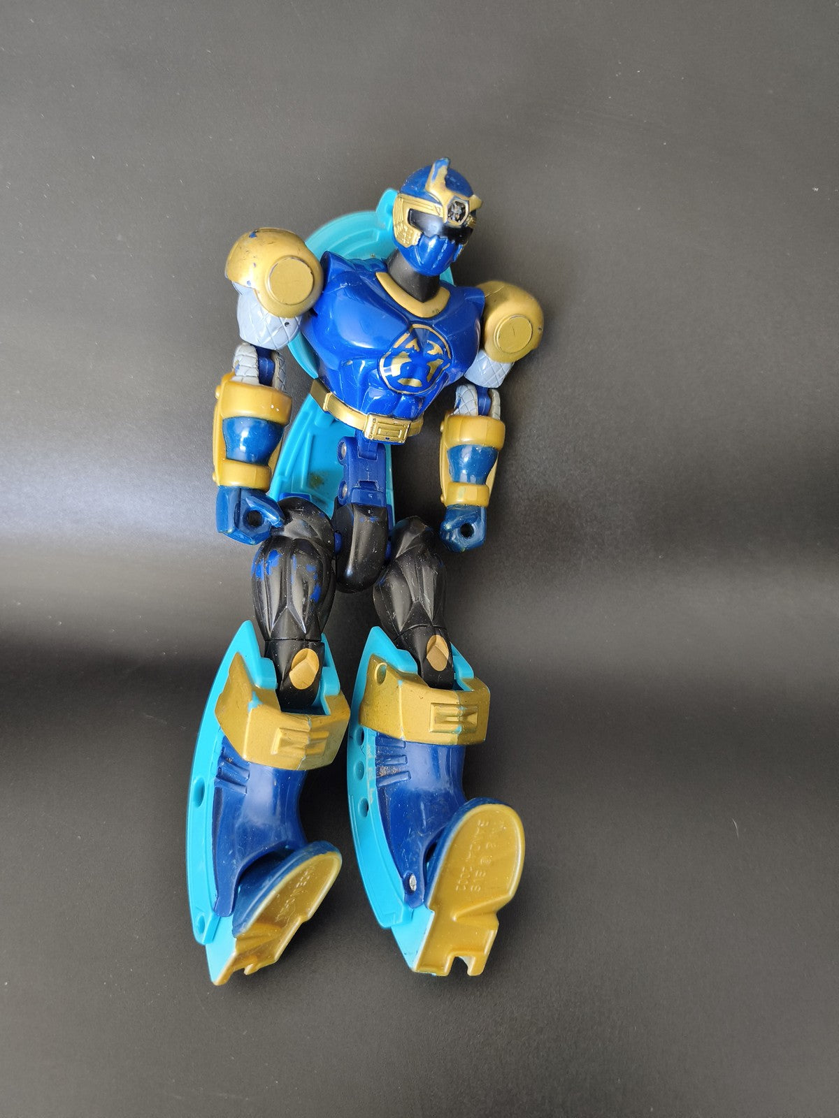 Power Rangers Ninja Storm Thunder Triple Zord Navy 2003 Figurine articulée