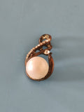 Pendentif ancien vintage en métal, bijou rétro authentique, collection déco