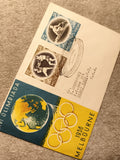 Lettre premier jour Jeux Olympiques 1956 Melbourne timbres Pologne philatélie (R