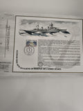 Feuillet CEF ACORAM 1926-1976 Officiers Réserve Armée Mer timbre oblitéré
