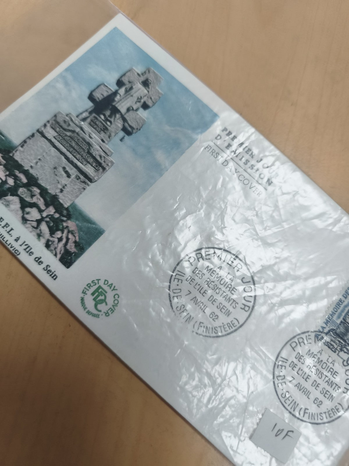 Enveloppe premier jour Île de Sein 1962 philatélie Mémoire résistants FDC