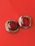 Paire de boucles d?oreilles vintage ancien style rétro, bijou collection occasio