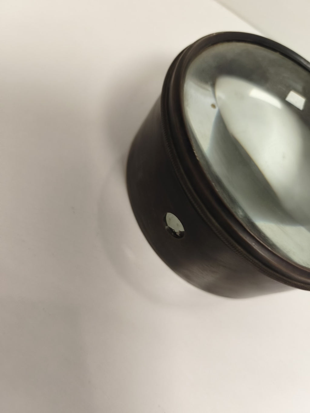 Lentille condenseur ancienne pour projecteur, loupe optique vintage, monture asp