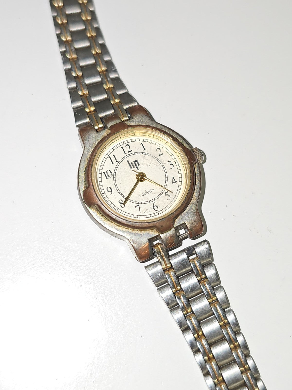 Montre Lip femme ancienne vintage rétro, montre-bracelet fonctionnelle collectio