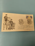 Enveloppe premier jour FDC armée française, illustration militaire, timbre 1992