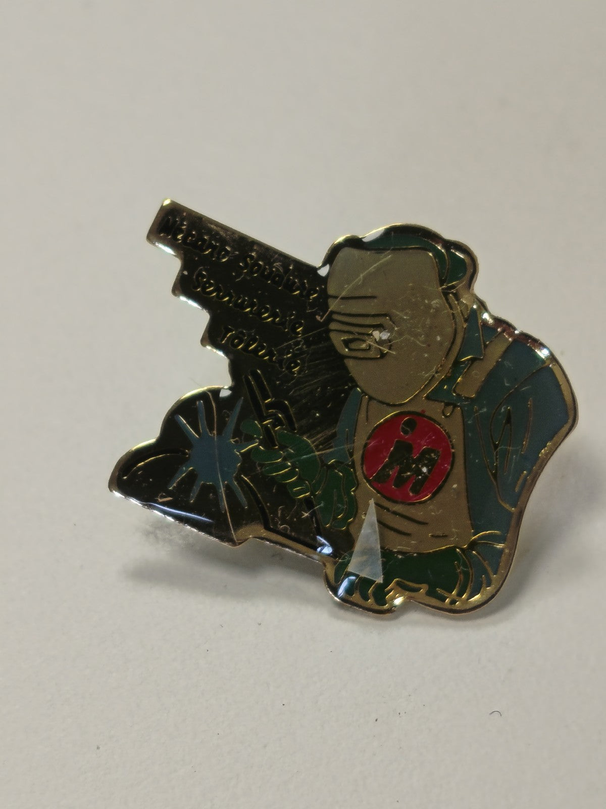 Pin's ancien vintage rétro pour collectionneur, badge original d'époque rare