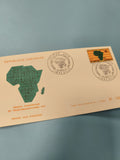 Enveloppe FDC Gabon 1971 Réseau Panafricain Télécommunications Timbre Afrique