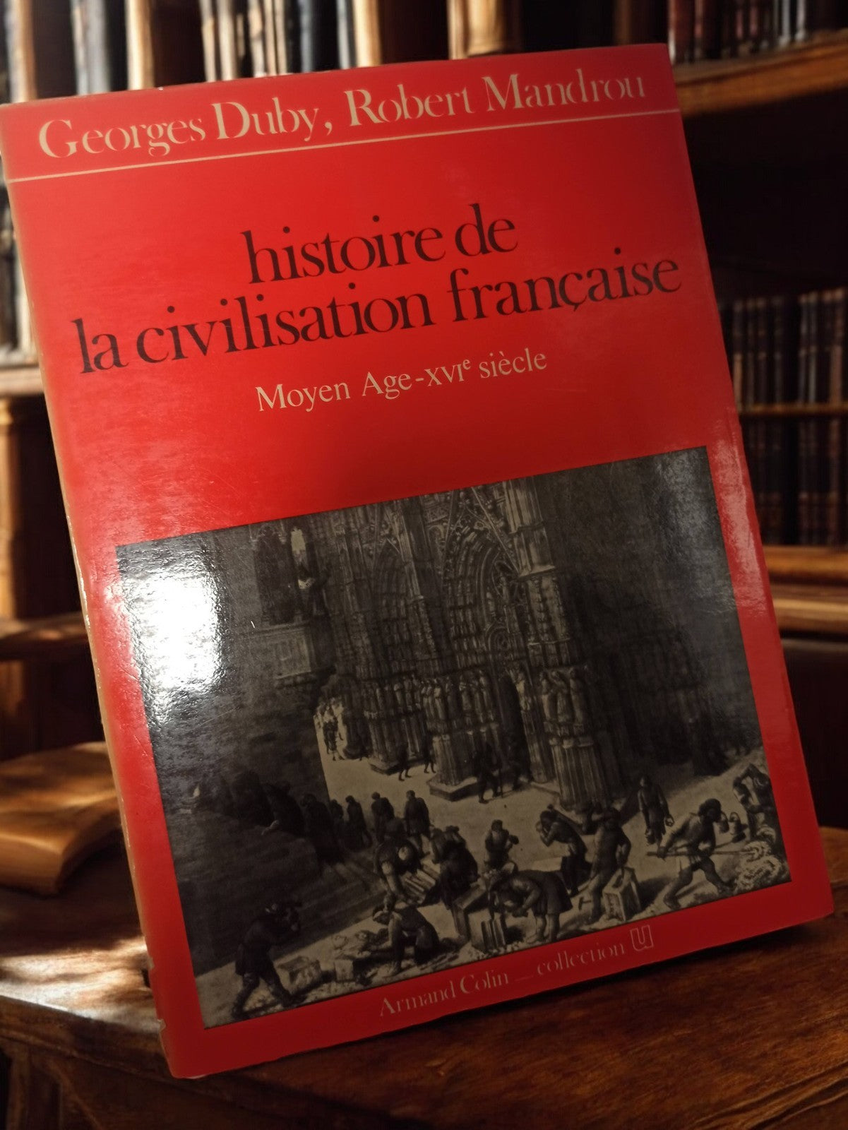 Livre ancien histoire civilisation française Duby Mandrou Armand Colin vintage