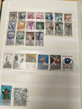 Lot de timbres poste Italie divers motifs couleurs variées philatélie usagés